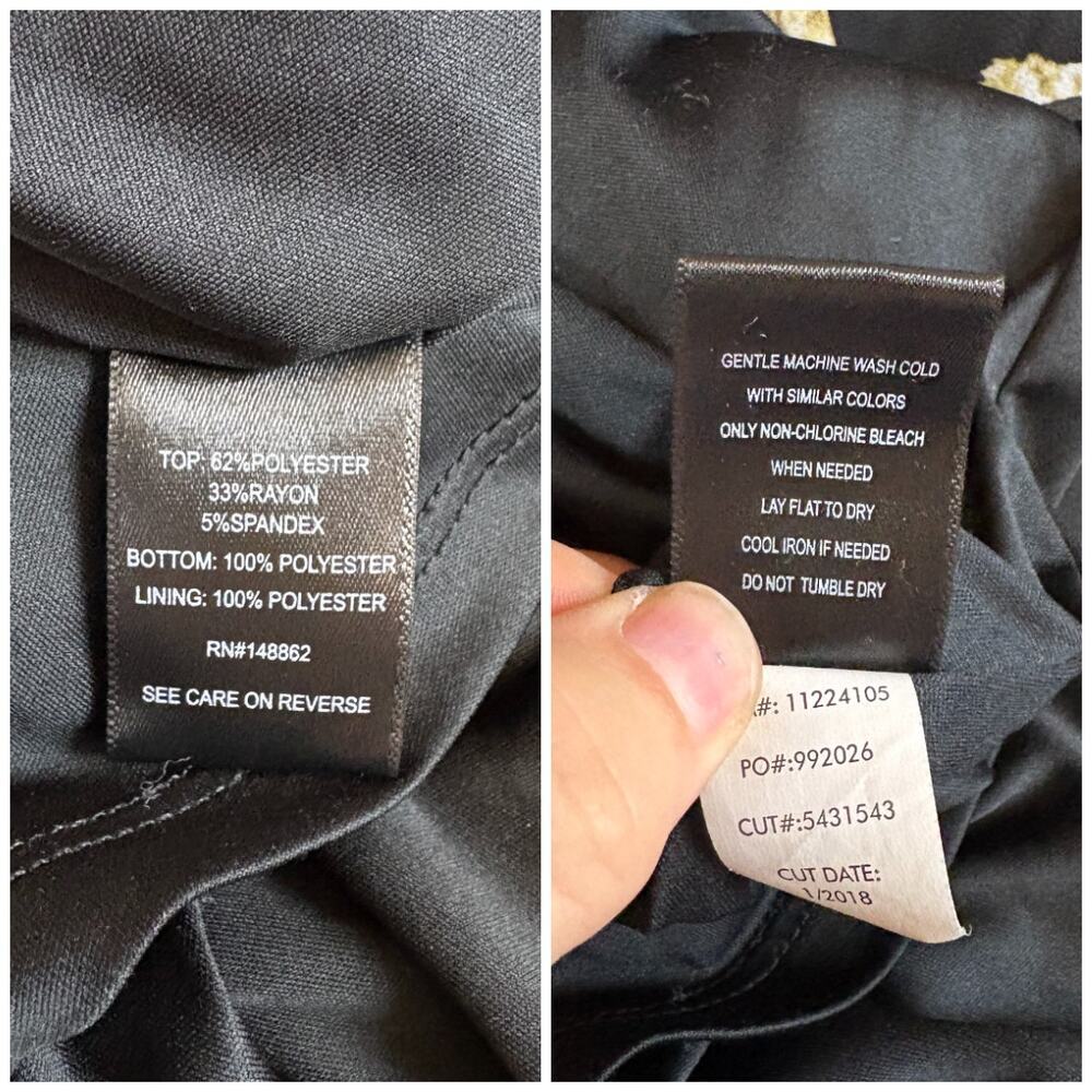 Torrid Cold Shoulder Black Floral Chiffon Maxi Dr… - image 6